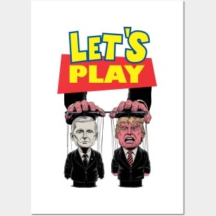 JOE BIDEN VS TRUMP PUPPET T-Shirt Posters and Art